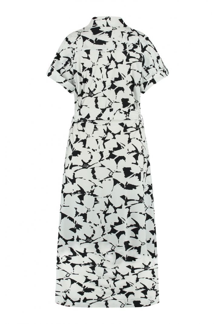 08806 Medi Clover Dress - White/Black