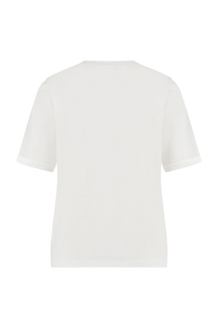 08841 Jaimy Print T-Shirt - Off White