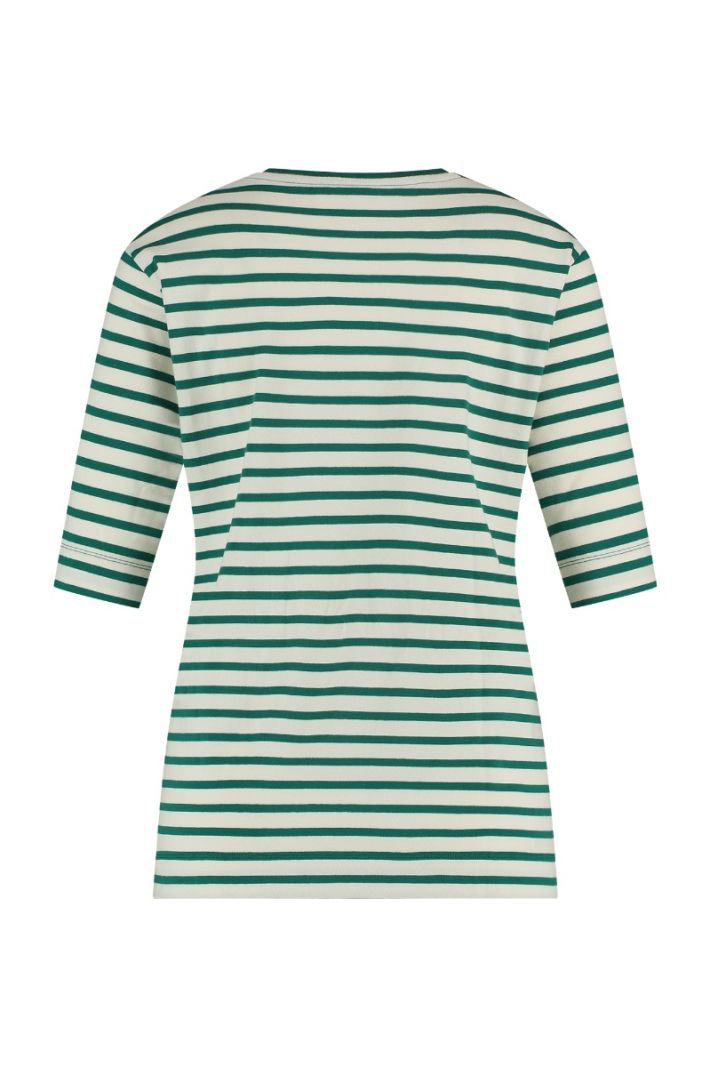 08922 Becky Stripe T-Shirt - Green/Kit