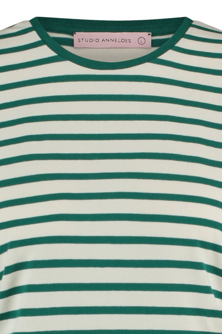 08922 Becky Stripe T-Shirt - Green/Kit