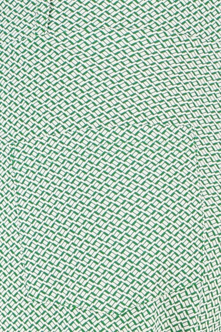 08934 Anke Maze Trousers - Off White/Green