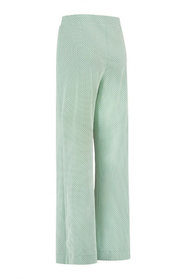 08935 Jay Maze Trousers - Off White/Green