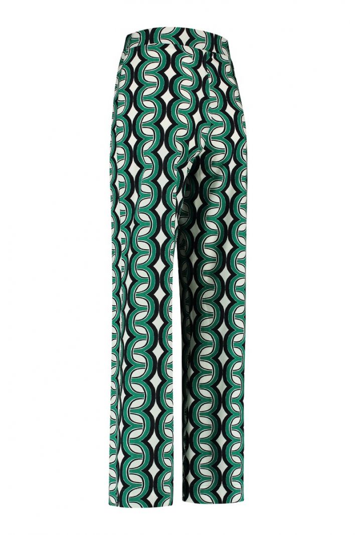 08947 Jay Chain Trousers - Off White/Green