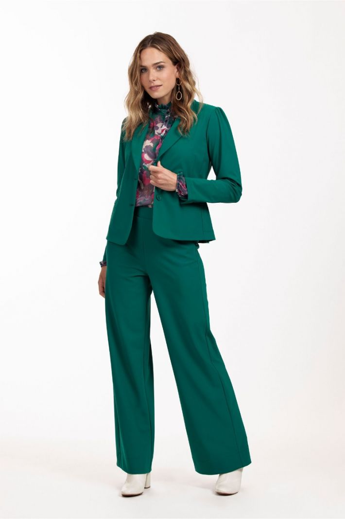 09260 Lexie Bonded Trousers - Dark Green