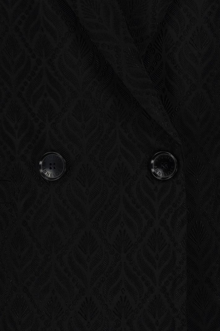 09366 Sence Ornament Jacquard Blazer - Black
