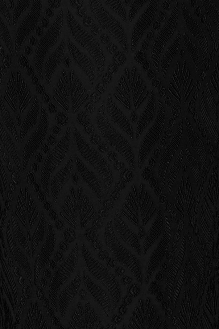 09367 Mira Ornament Jacquard Trousers - Black
