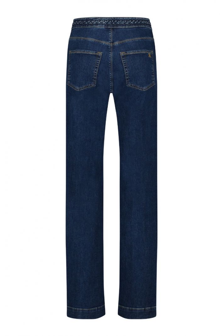 09435 Rose Wide Leg Denim Trousers - Mid Jeans
