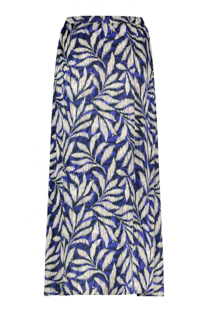 09460 Janou Satin Flower Skirt - Azure/Cappu