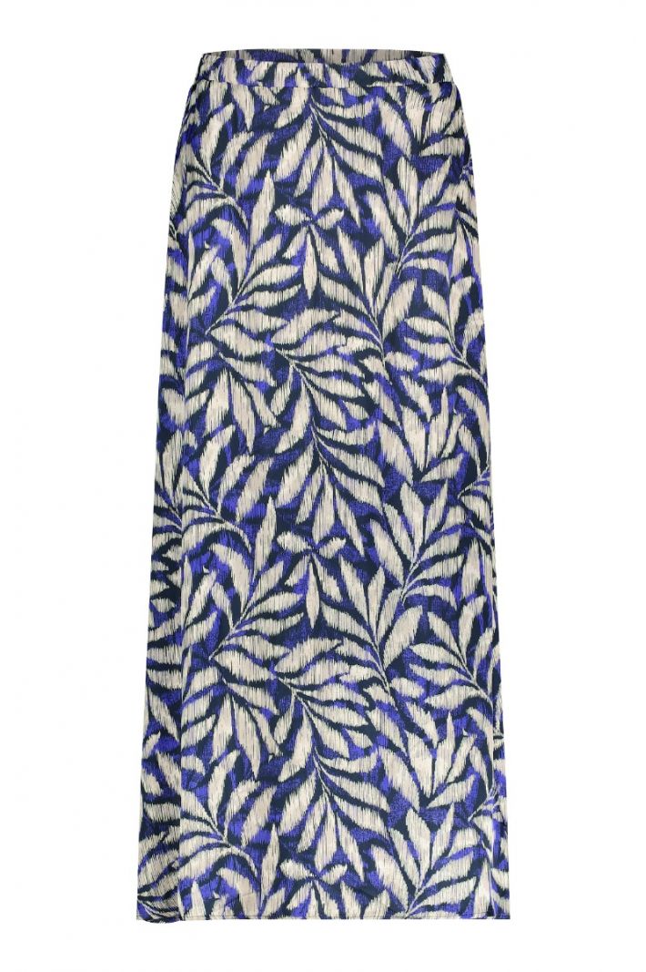 09460 Janou Satin Flower Skirt - Azure/Cappu