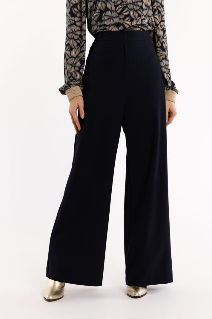 09483 Holly Bonded Trousers - Dark Blue
