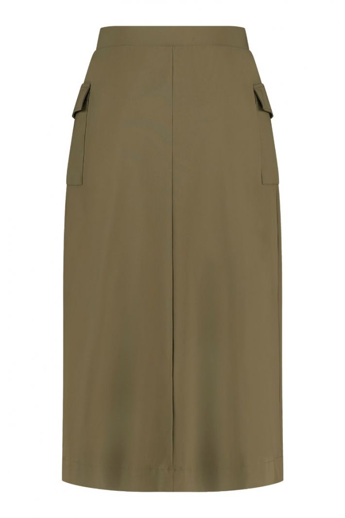 09596 Lucy Bonded Cargo Skirt - Earth