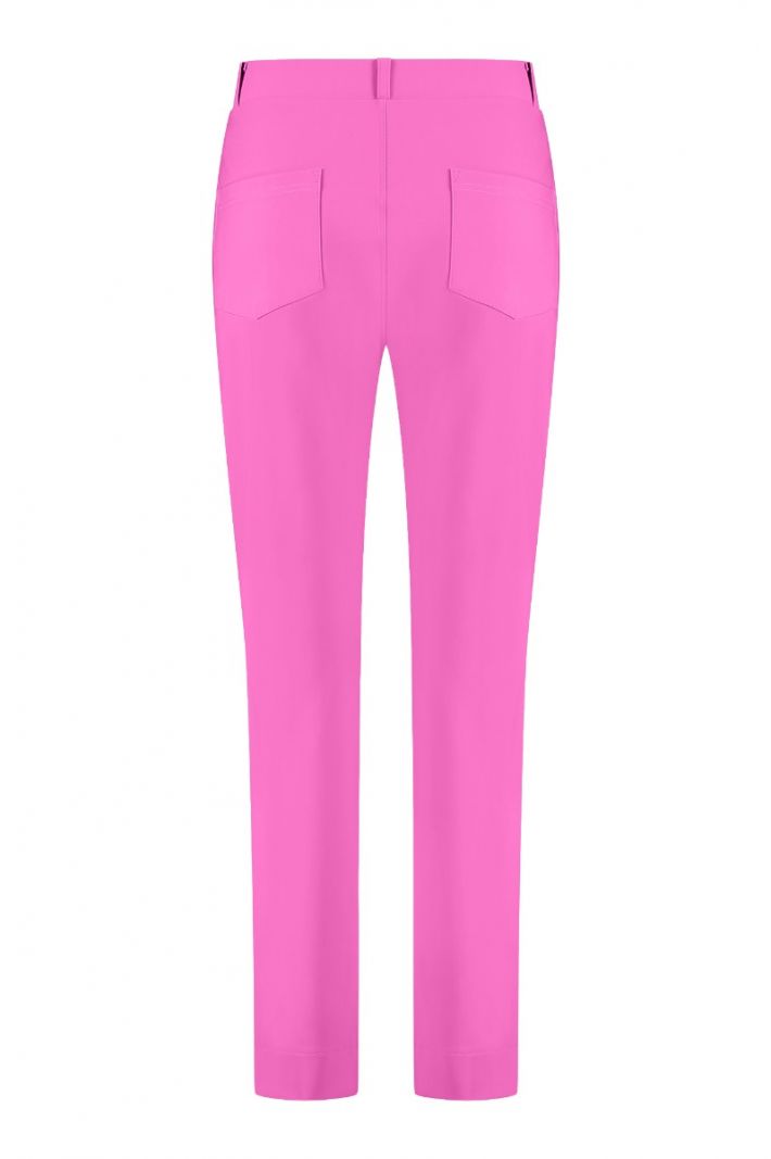 09784 Anke Bonded Trousers - Dark Pink