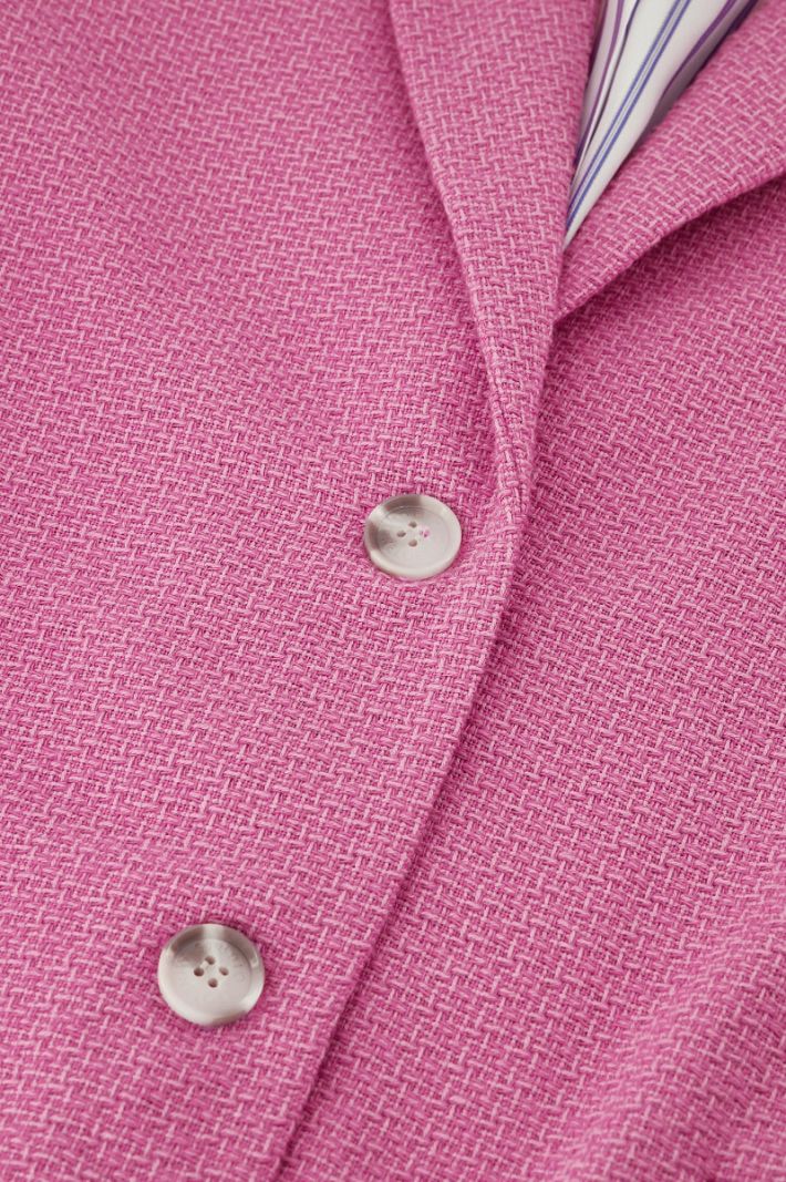 09795 Sofie Tweed Blazer - Dark Pink