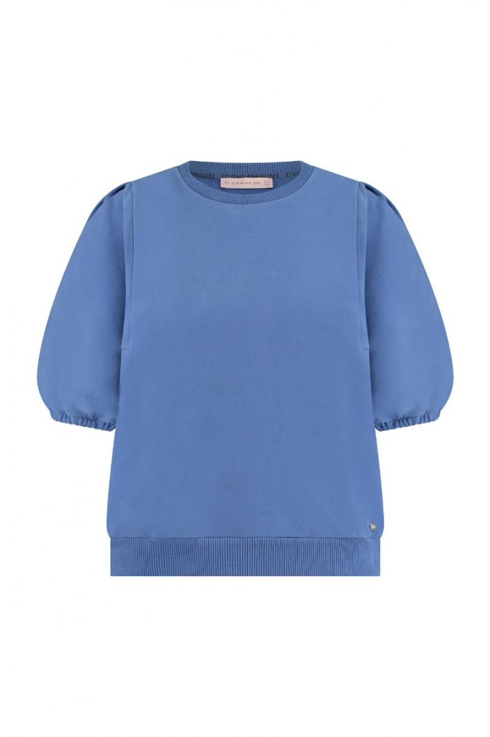 09854 Claartje Puff Sweater - Mid Jeans