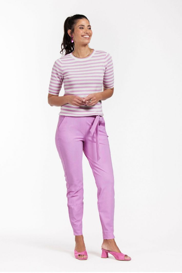 09950 Ash Bonded Trousers - Lila Pink