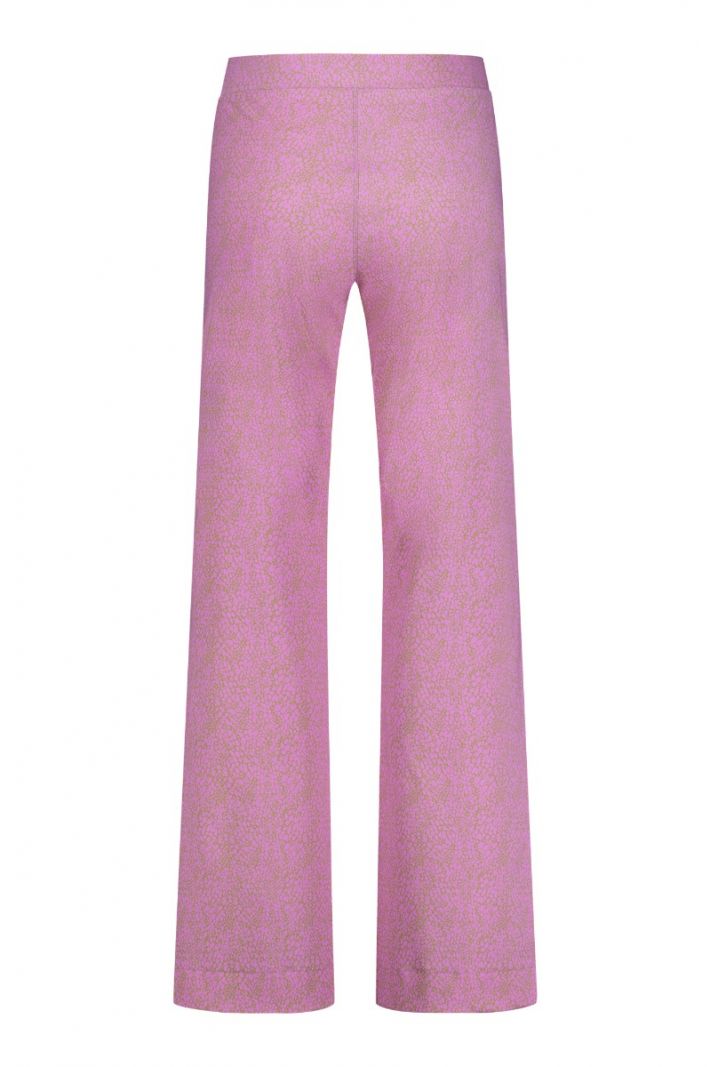 09955 Marilon Snake Trousers - Lila Pink/Clay