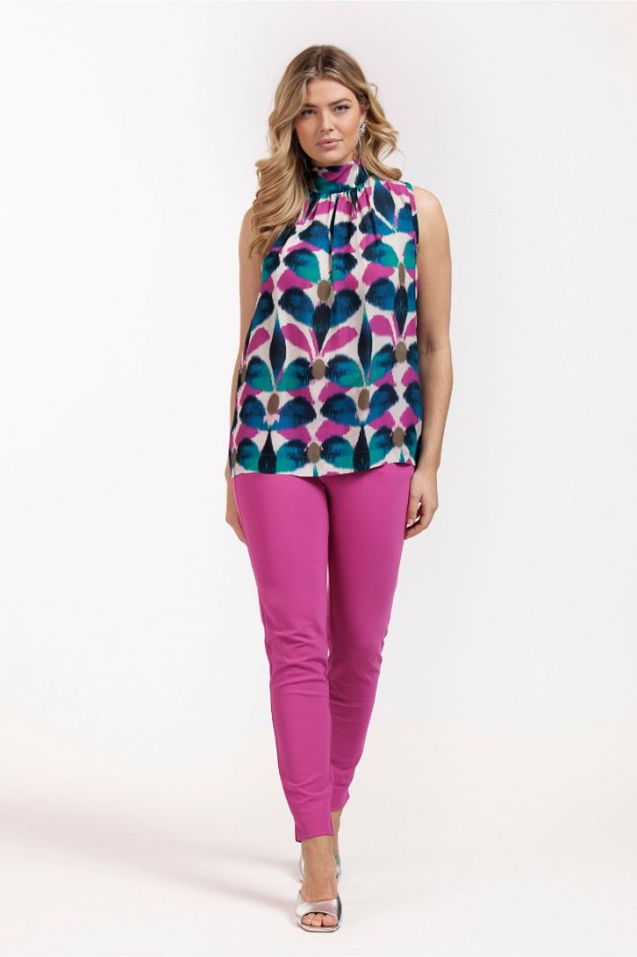 11126 Izzie Dragonfly Top - Multi Color