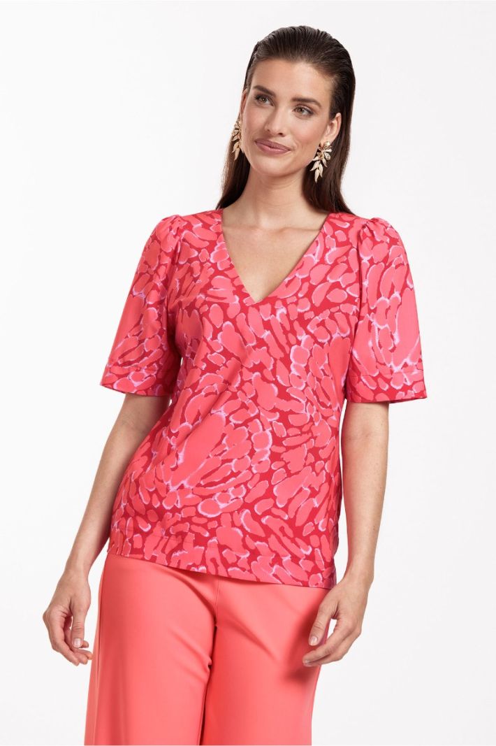 11352 Soof Butterfly Top - Red/Coral