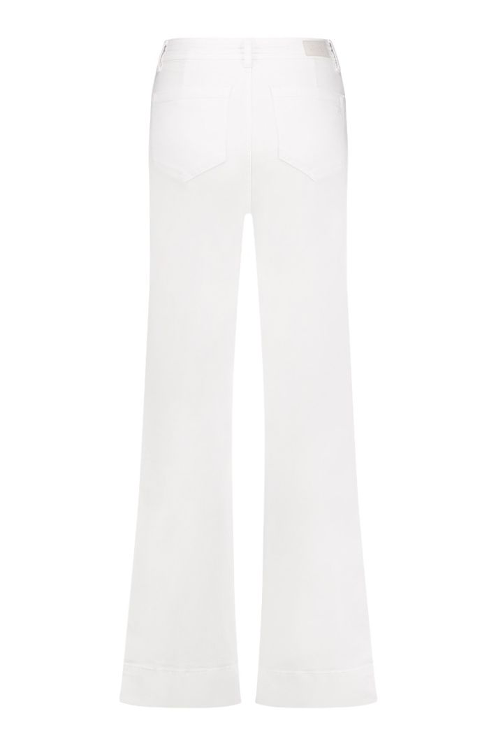 11421 Victoria Denim Trousers - White