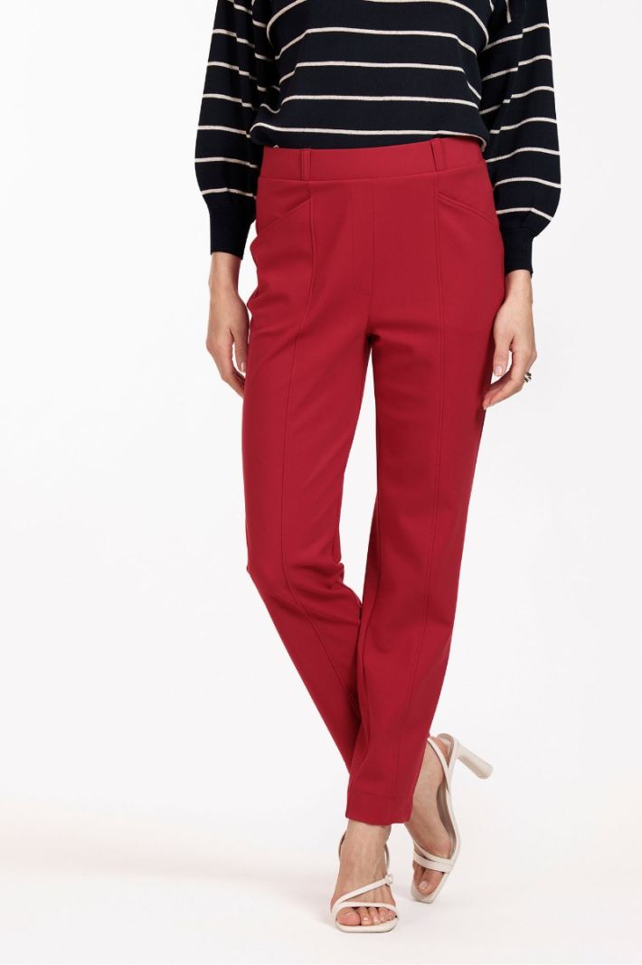 11682 Luca Trousers - Dark Red