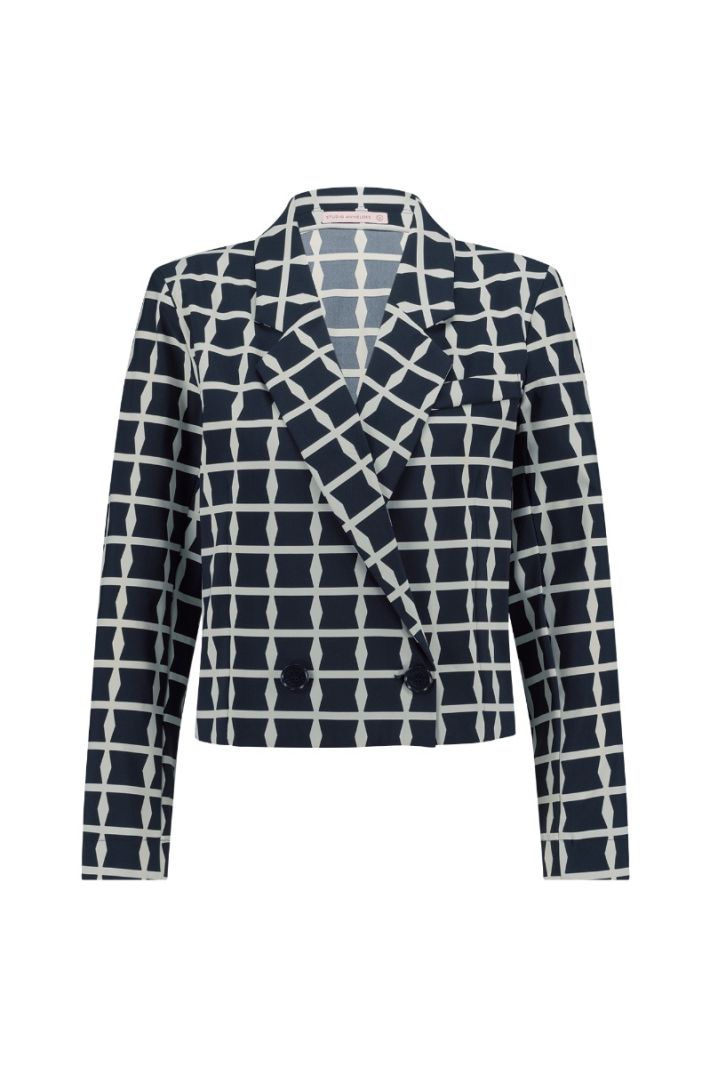 11695 Ocean Squares Blazer - Dark Blue/Kit