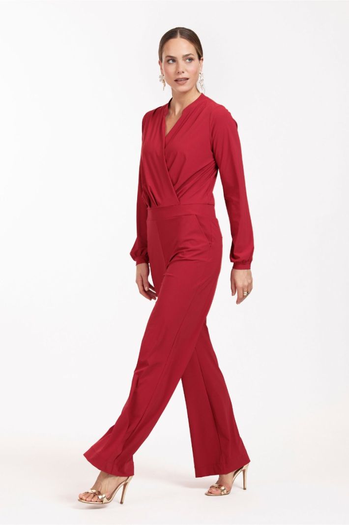 11754 Louise Jumpsuit - Dark Red