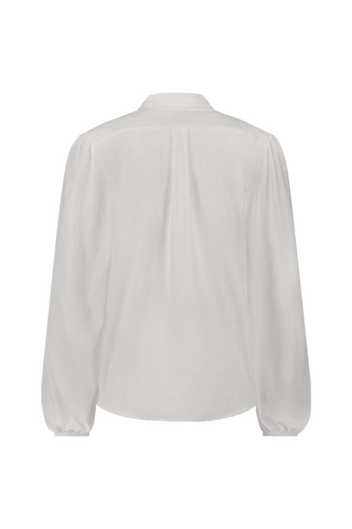 12014 Poppy Bow Blouse - Off White