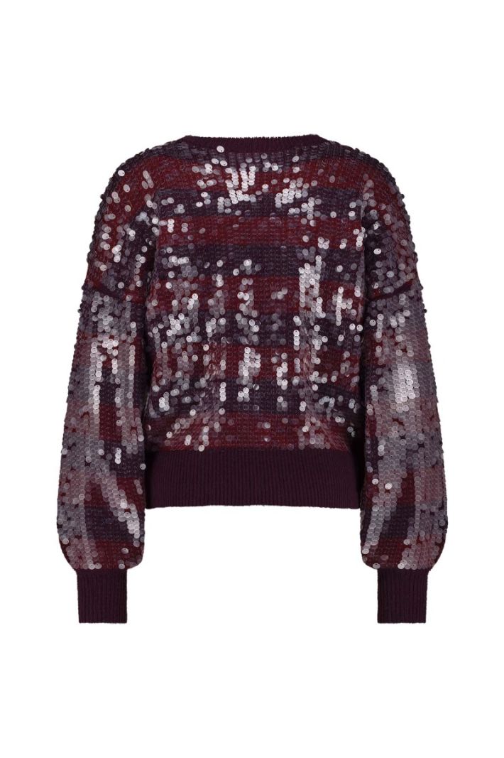 12025 Lilly Sequins Pullover - Blackberry/Merlot