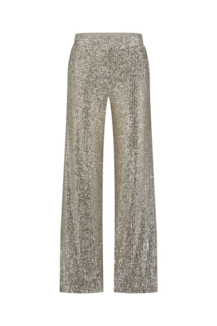 12037 Tracey Sequins Trousers - Goud