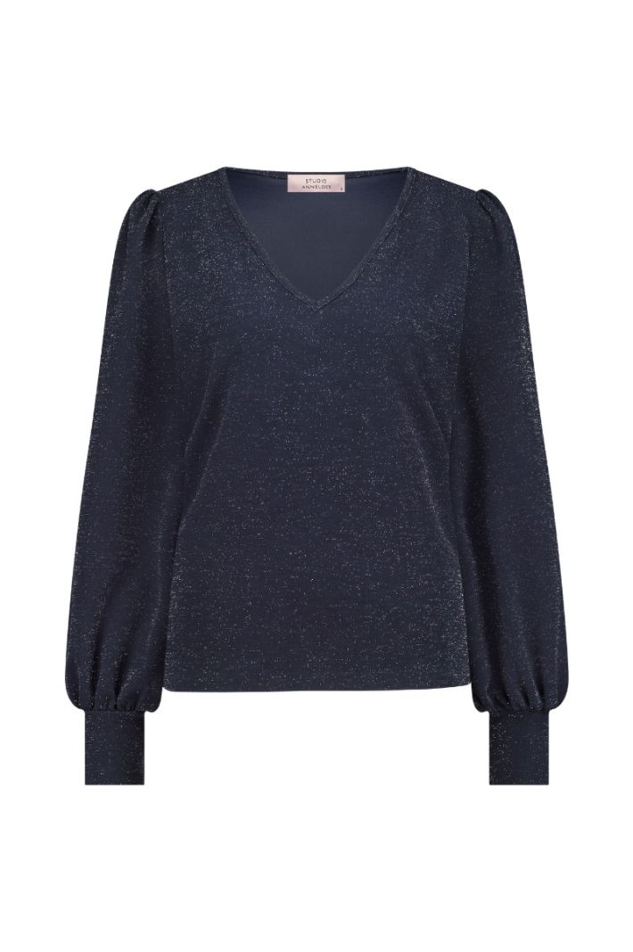 12039 Sophie Sparkle Top - Donker Blauw