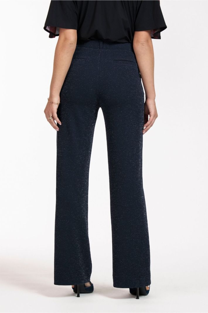 12040 Marilon Sparkle Trousers - Donker Blauw