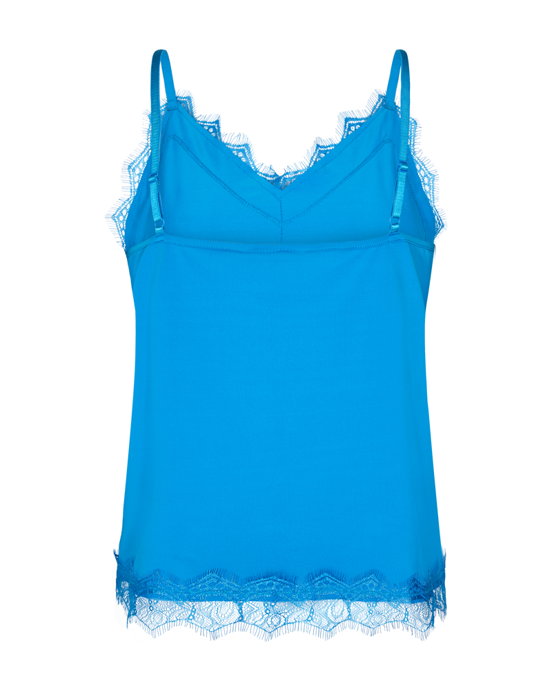 120962 FQBicco Singlet met Kant - French Blue