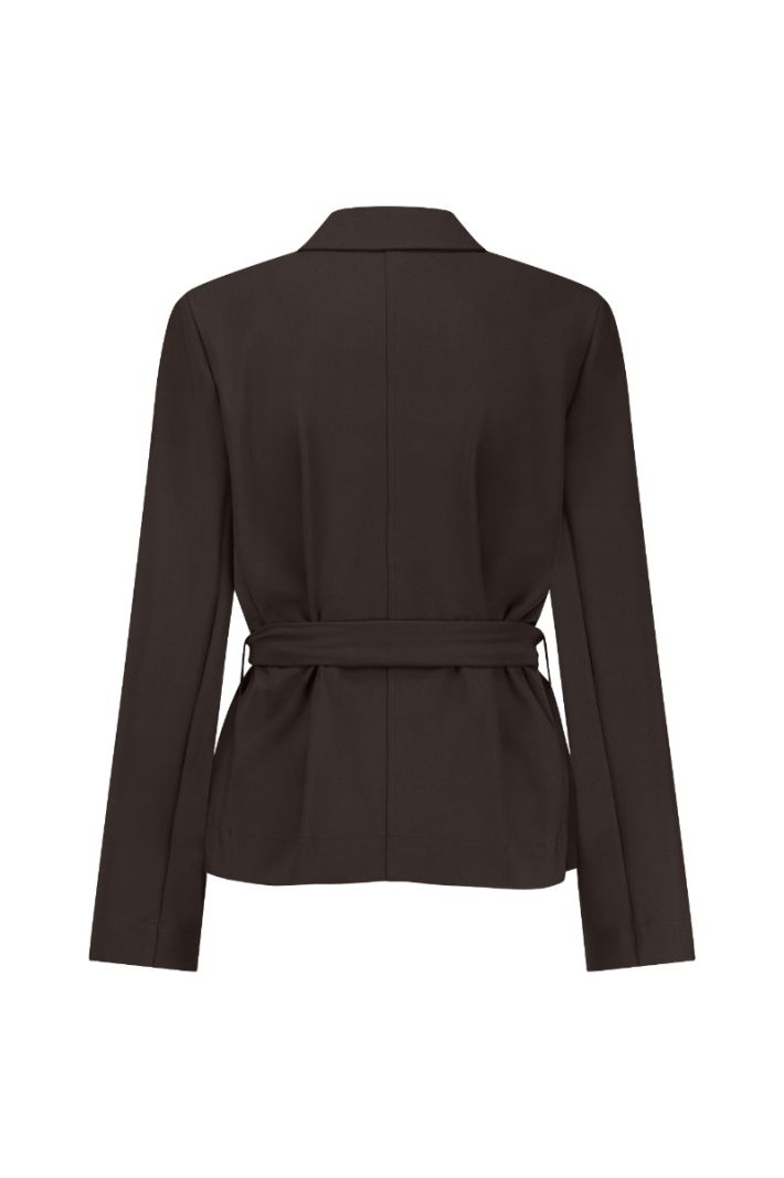 12129 Lette Bonded Blazer - Espresso