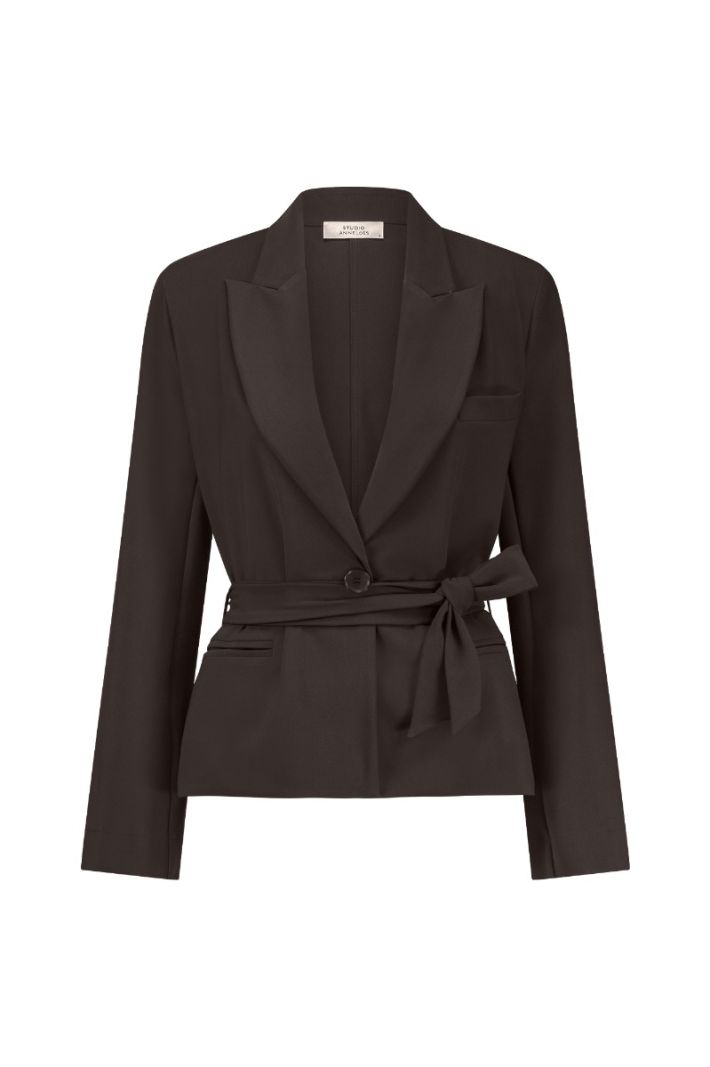 12129 Lette Bonded Blazer - Espresso