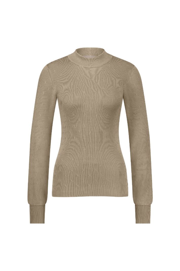 12167 Brady Shiny Pullover - Latte