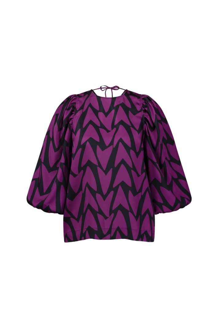 12196 Philou 2Way Love Top - Black/Magenta