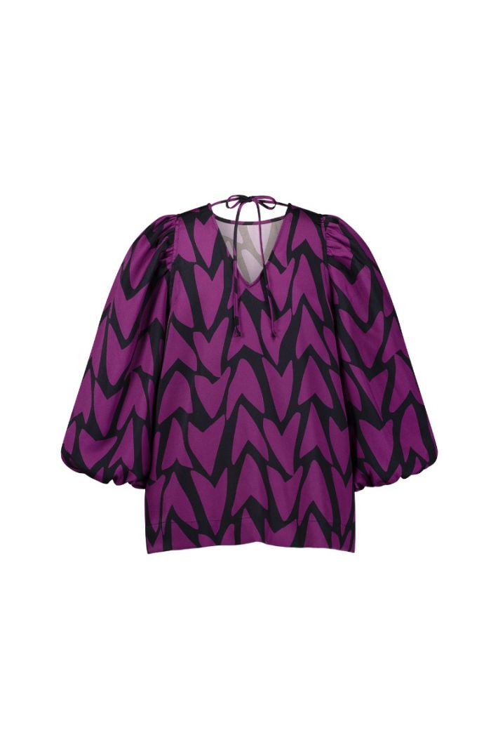 12196 Philou 2Way Love Top - Black/Magenta