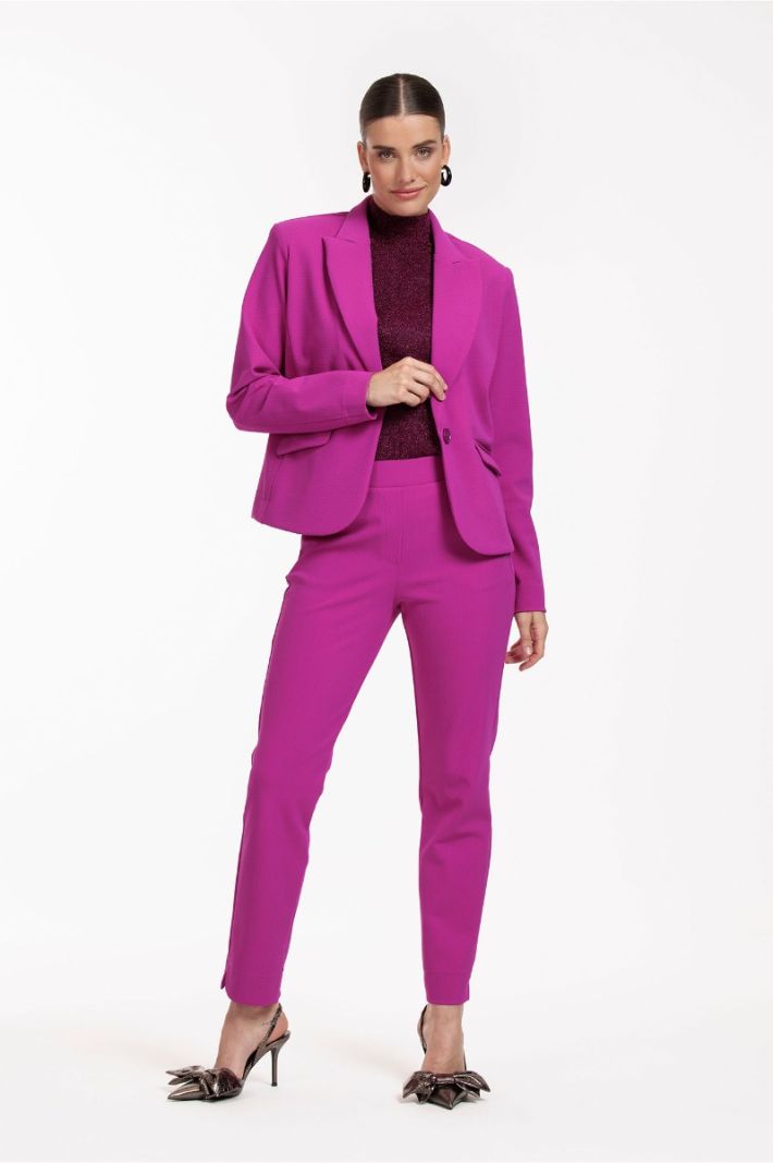 12202 Felici bnd Structure Blazer - Magenta