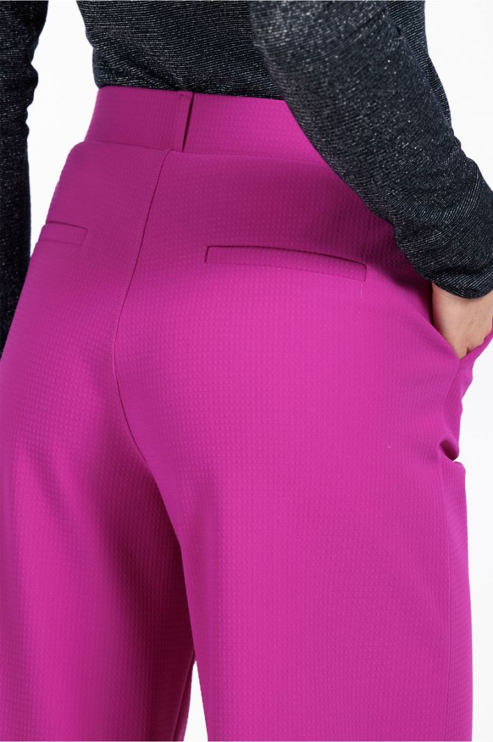 12203 Lexie bnd Structure Trousers - Magenta