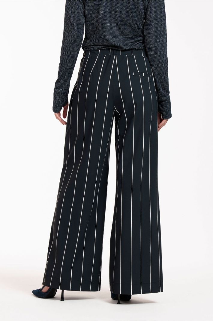 12214 Colette Stripe Trousers - Black/Kit