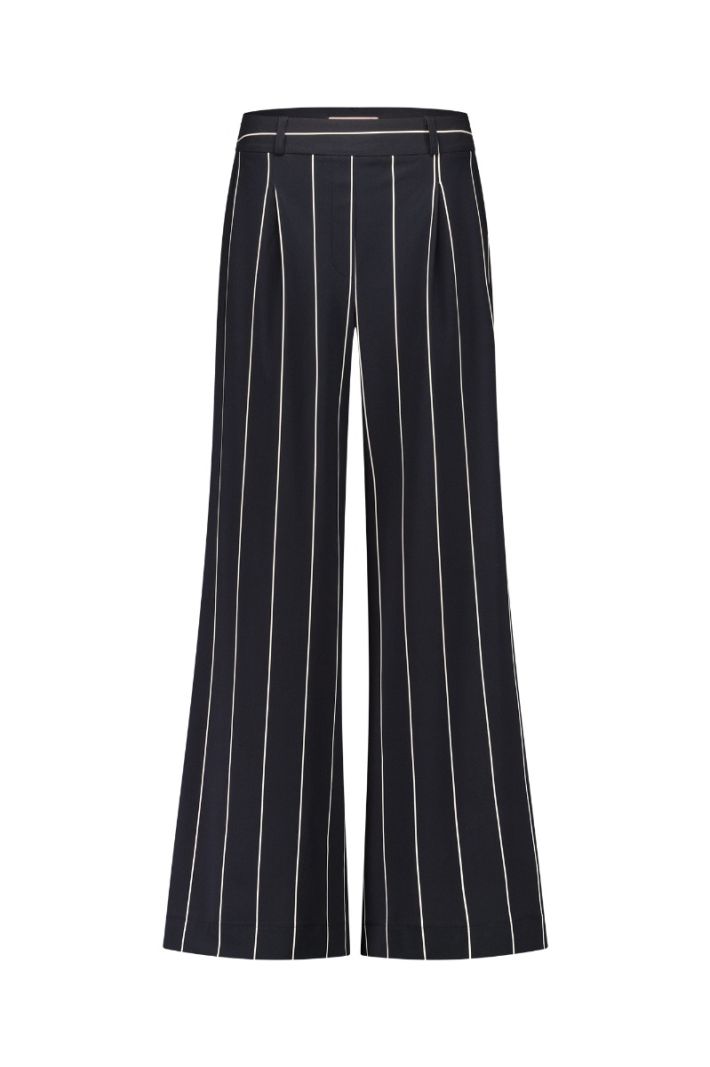 12214 Colette Stripe Trousers - Black/Kit