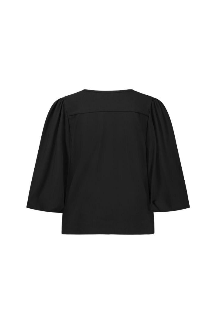 12241 Celine 2way Blouse - Black