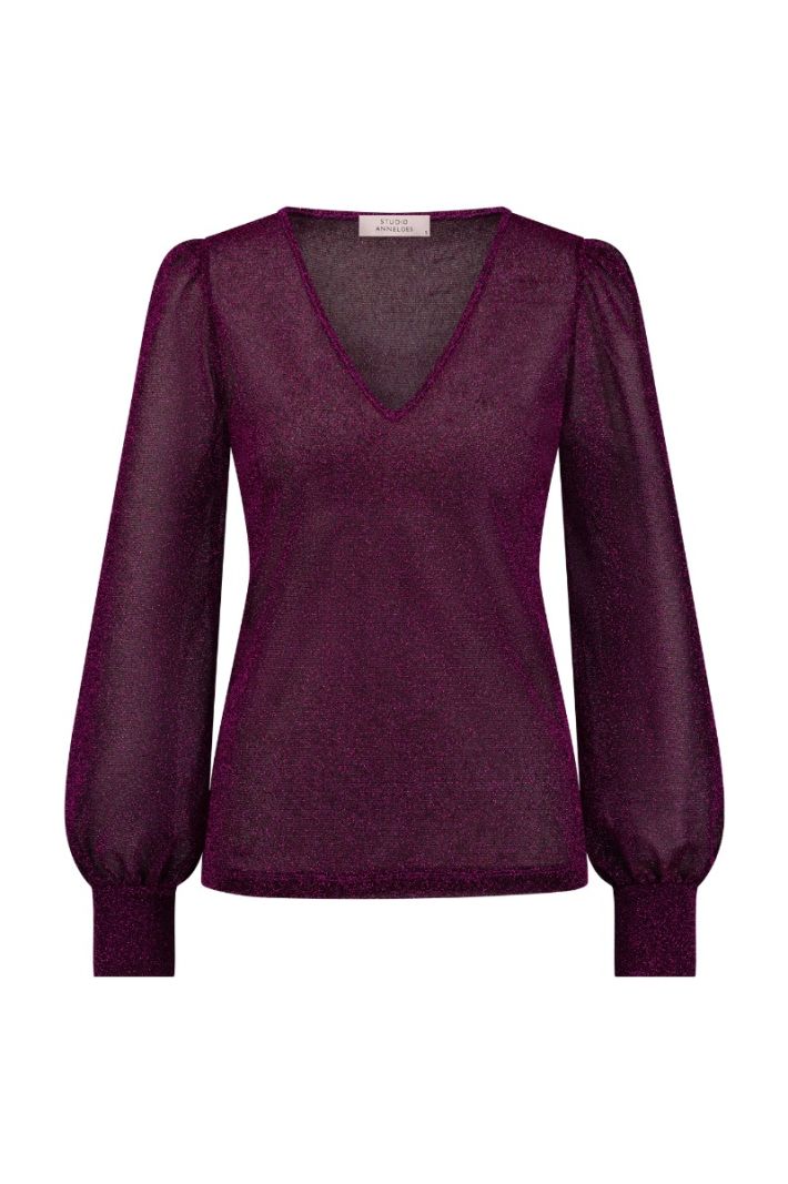 12247 Sophie Sparkle Top - Magenta