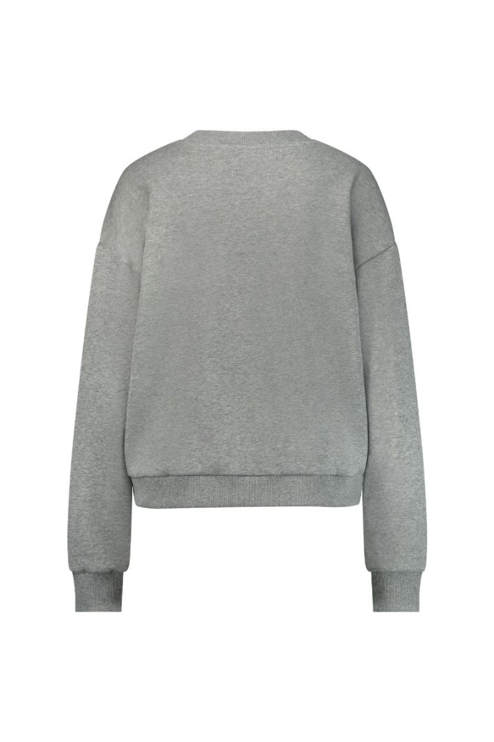 12259 Ninay Face Sweater - Grey Melange