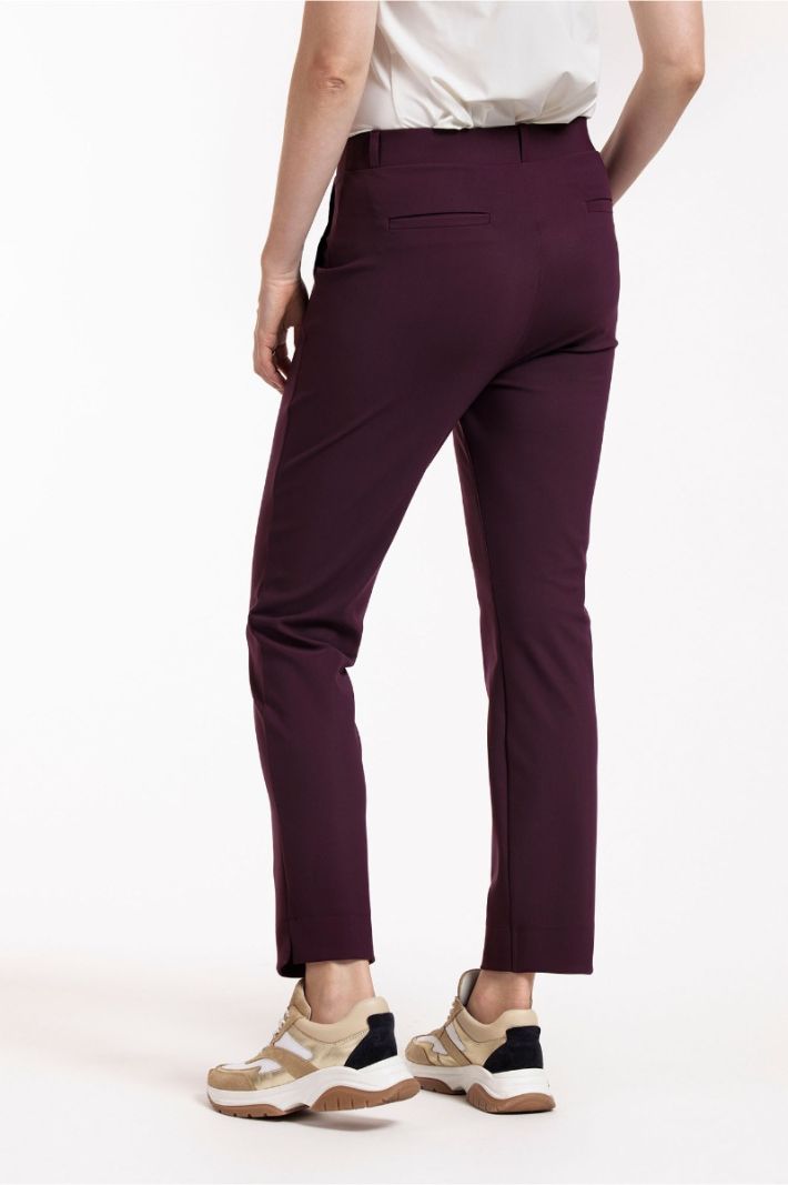 12270 Anna Bonded Trousers - Blackberry