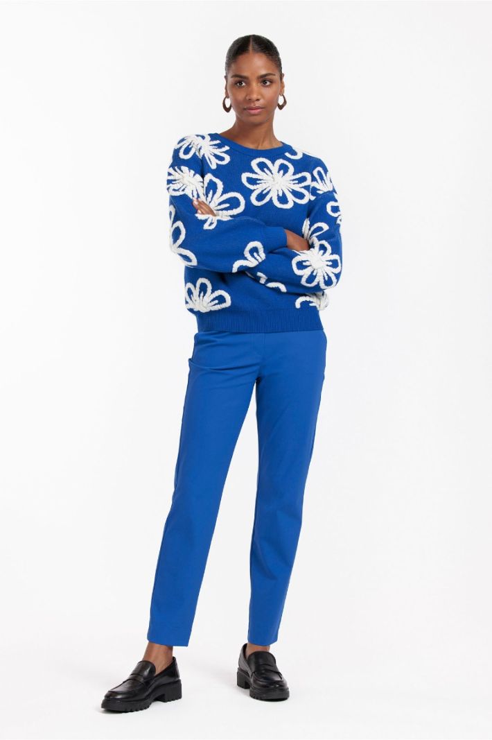 12362 Anne Bonded Trousers - Royal Blue