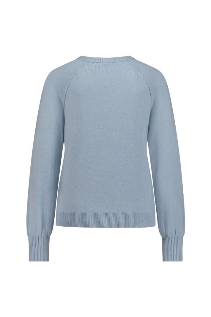 12402 Basha Cashmere Pullover - Light Blue