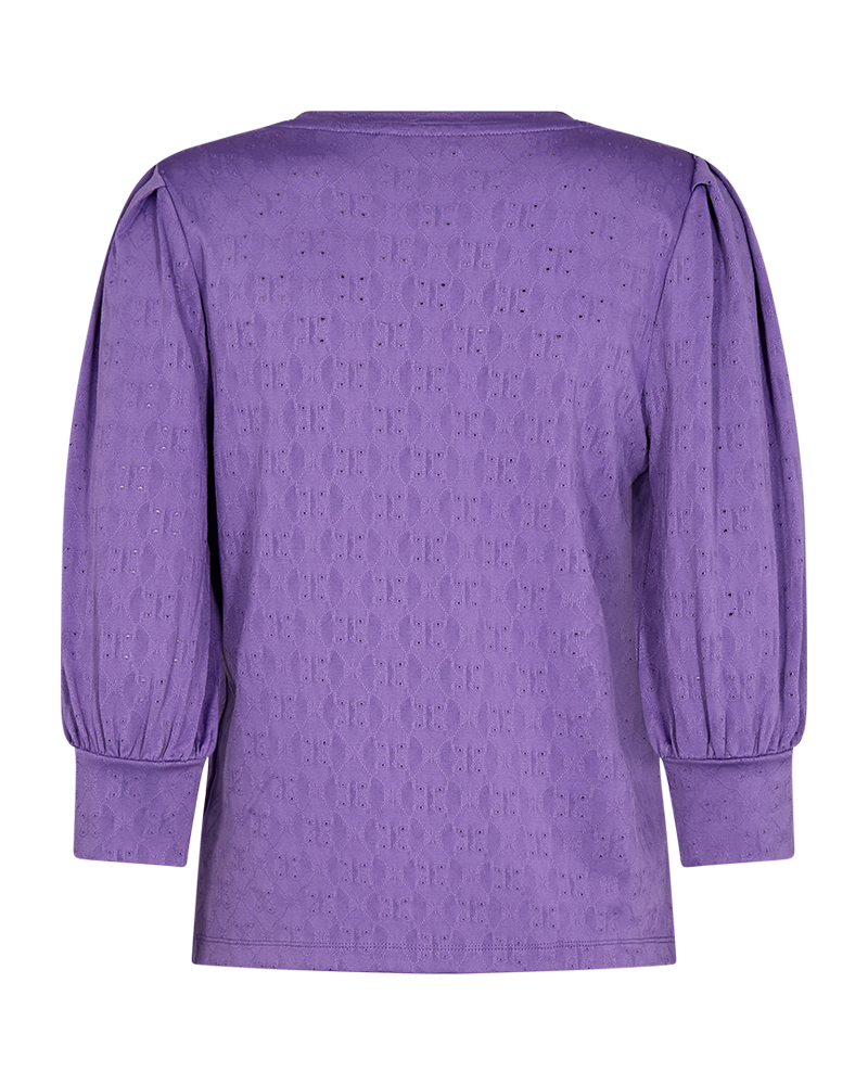 126377 FQBlond Top met Ballonmouw - Royal Lilac