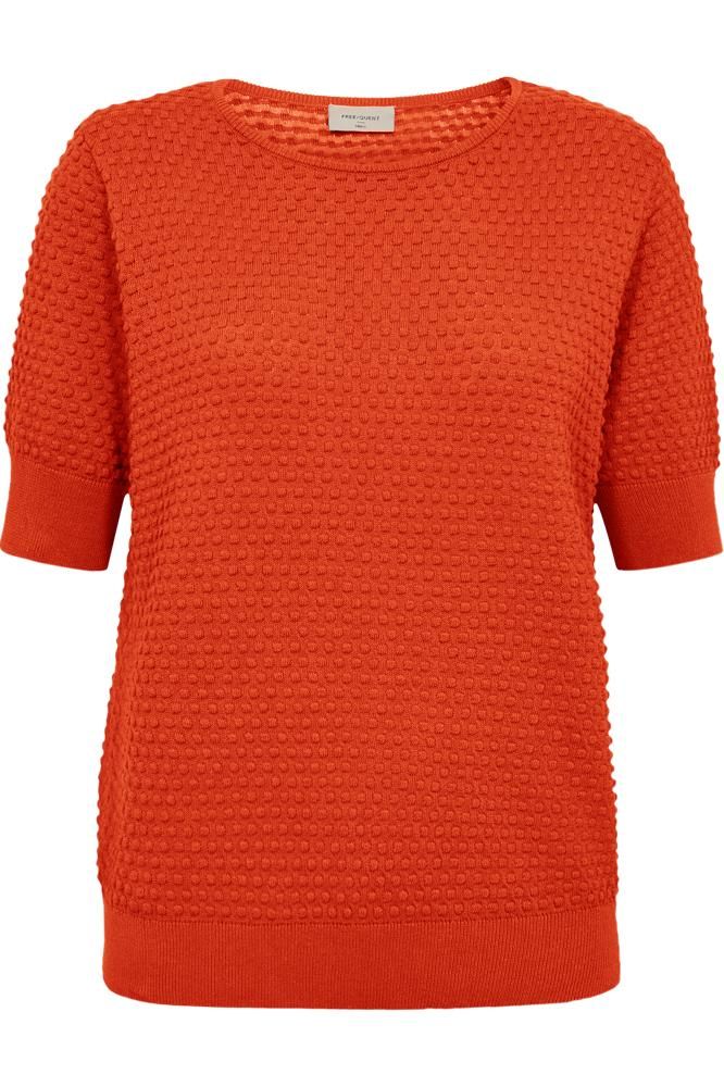 126810 FQDodo PU Dottie T-Shirt - Hot Coral