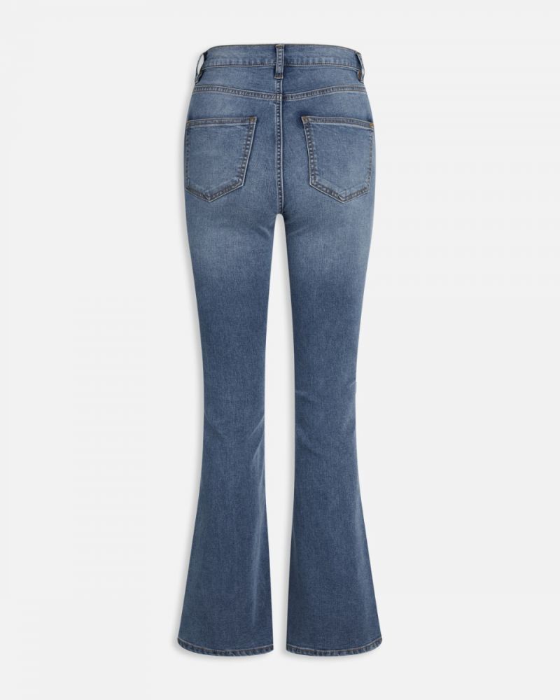 Ona-Flare Jeans - Medium Blue Wash